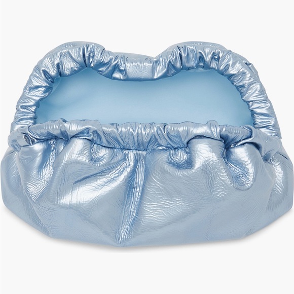 Mansur Gavriel Mini Cloud Crinkled Metallic Clutch - Picture 4 of 13